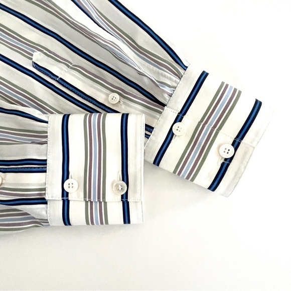 Burberry Striped Silk Shirt Dress - Picture 15 of 16